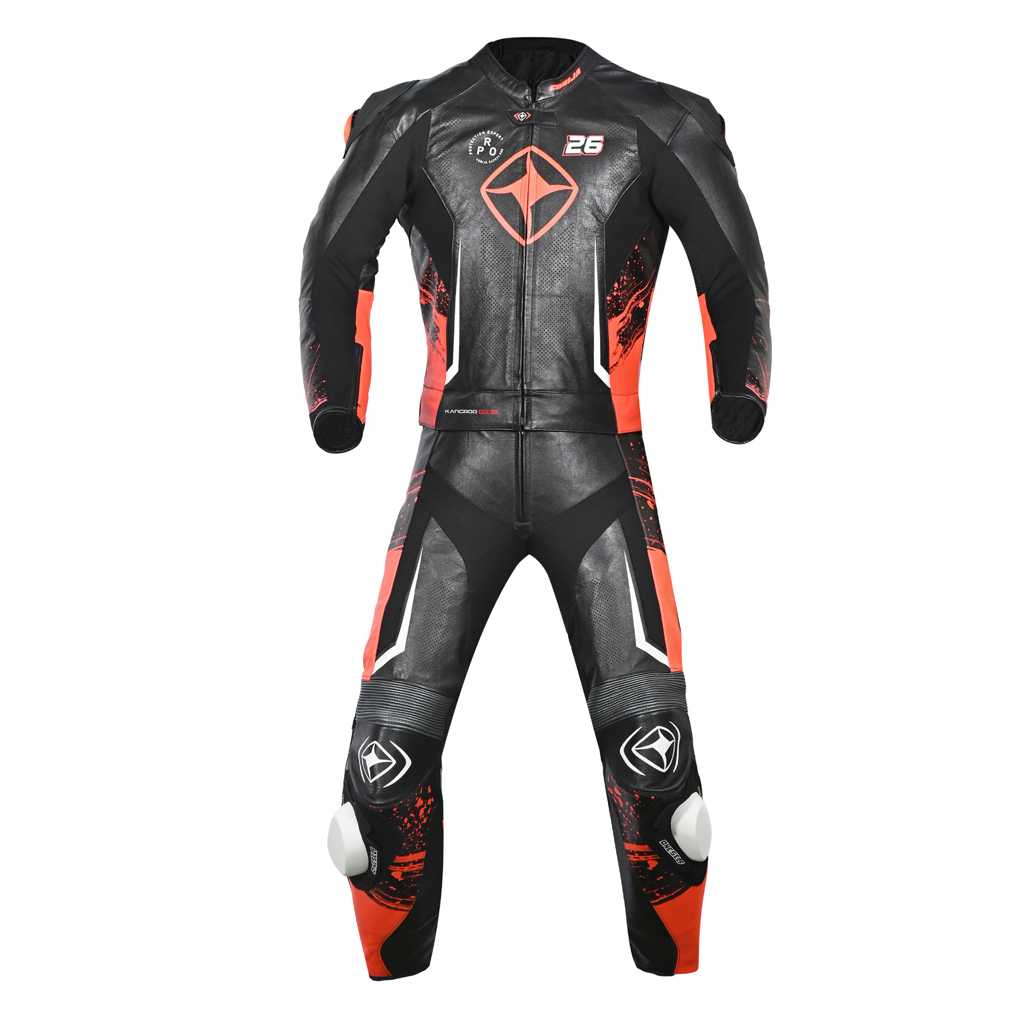 Cobija Splatter Core 1-Piece Leather Racing Suit