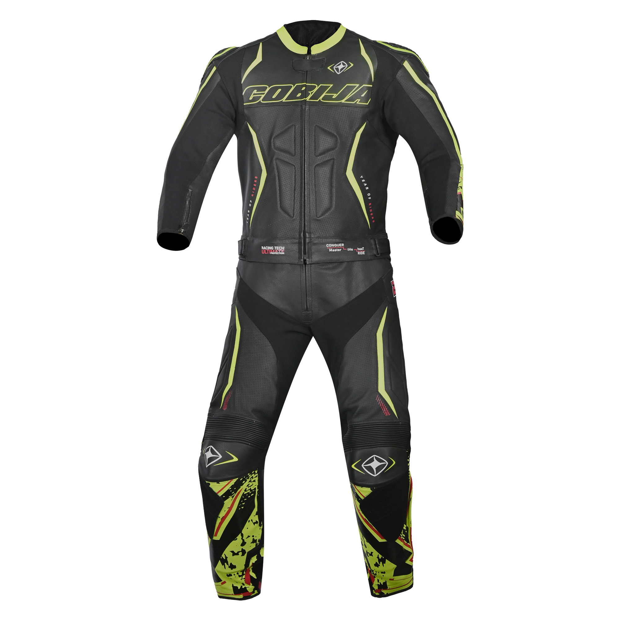 Cobija Neon Apex Leather Racing Suit