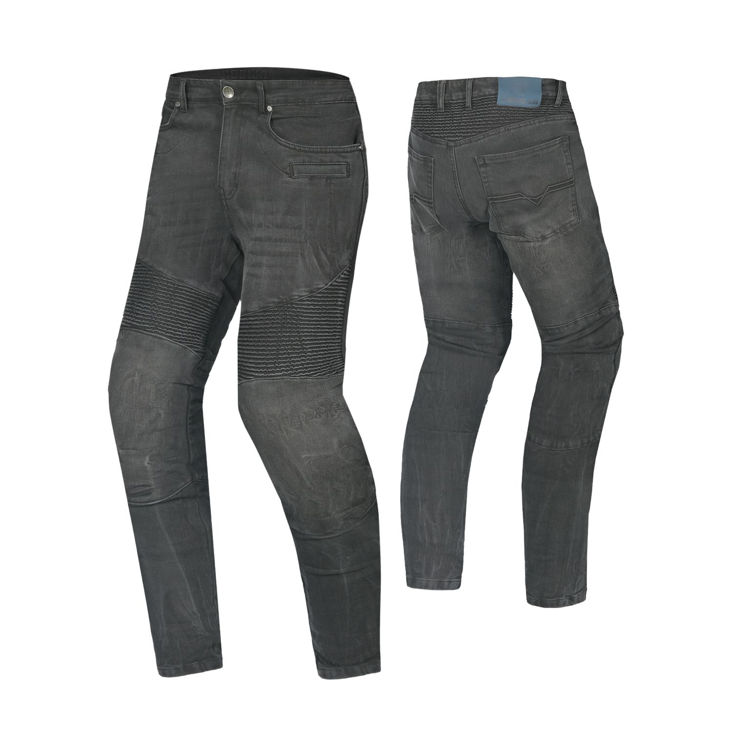 Cobija Agnox Washed Black Motorcycle Riding Jeans
