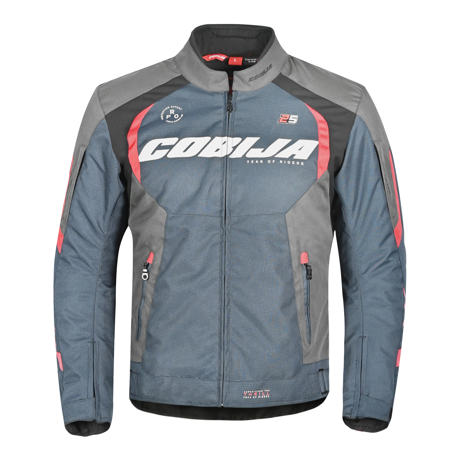 Cobija Year of Riders Slate & Coral Textile Jacket