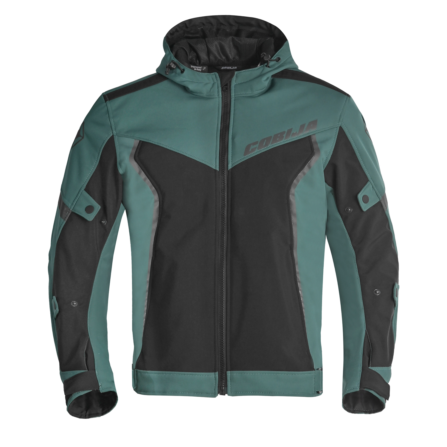 Cobija Forest Ridge Teal & Black Technical Riding Hoodie