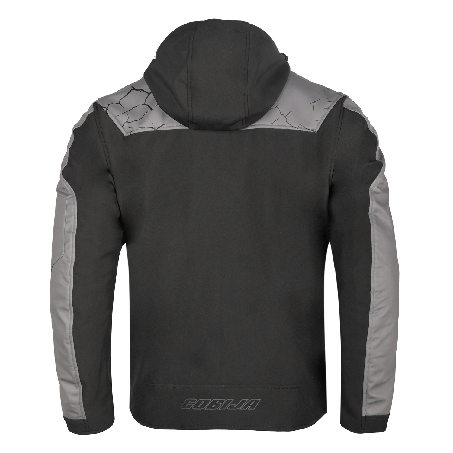 Cobija Crackle Grey & Black Technical Riding Hoodie image 2
