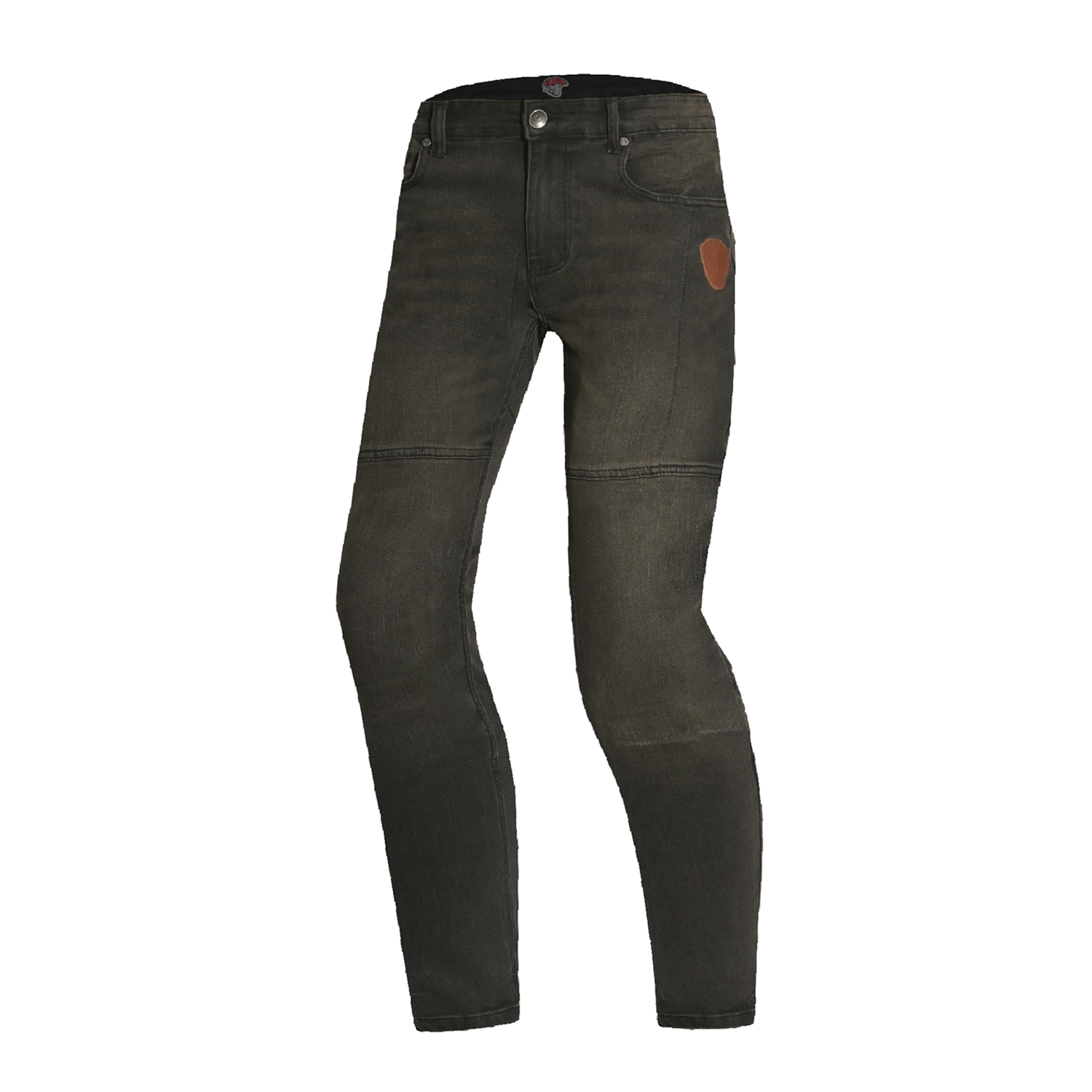 Cobija Black Dirty Black Vintage Moto-Denim Jeans image 2