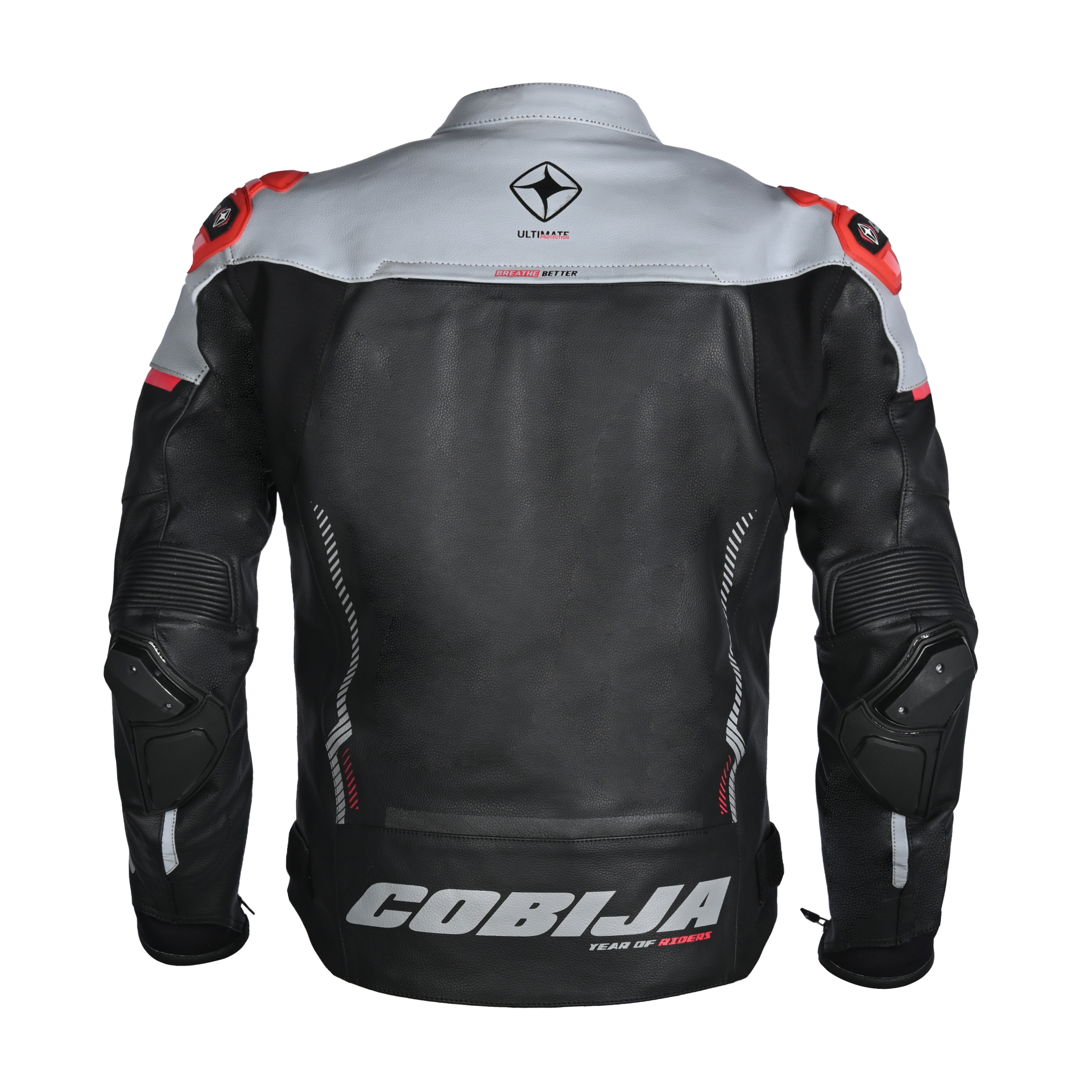 Cobija Air Max Leather Motorcycle Jacket image 2